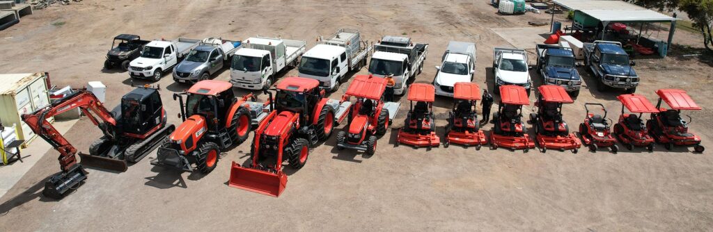 Fleet of vegetation maintenance equipment